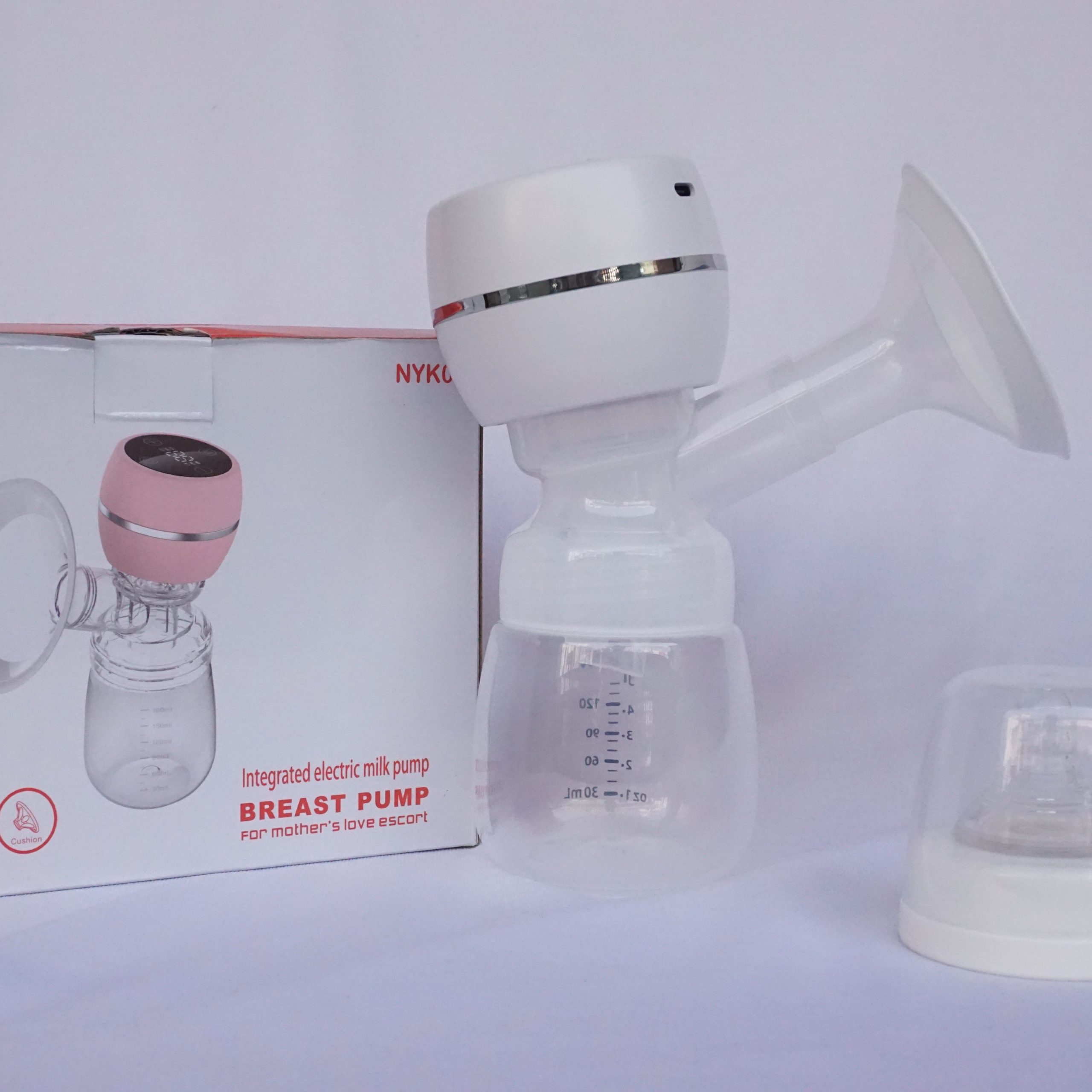 Electric Breast Pump, Rechargeable Hands-Free Breastpump with LED Display, Smart Touch Control, Type-C Fast Charging, & Infant Feeding Bottle with Premium Silicone Nipple - Image 5